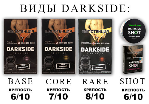 Вкусы табака Darkside