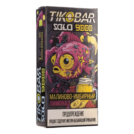TIKOBAR Solo - Малиново-Имбирный Лимонад (Raspberry Ginger Lemonade, 9000 затяжек) купить в Тольятти
