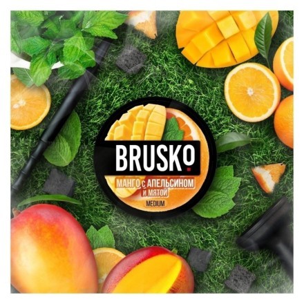 Смесь Brusko Strong - Манго с Апельсином и Мятой (250 грамм) купить в Тольятти