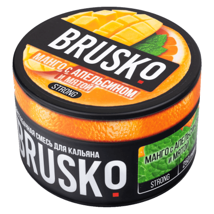 Смесь Brusko Strong - Манго с Апельсином и Мятой (250 грамм) купить в Тольятти