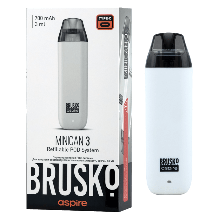 Электронная сигарета Brusko - Minican 3 (700 mAh, Белый) купить в Тольятти