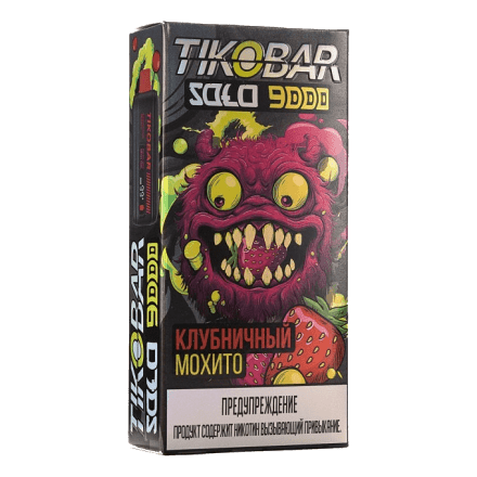 TIKOBAR Solo - Клубничный Мохито (Strawberry Mojito, 9000 затяжек) купить в Тольятти