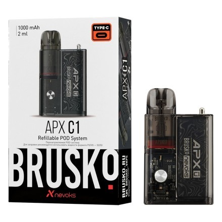 Электронная сигарета Brusko - APX C1 (Черный Шелк) купить в Тольятти