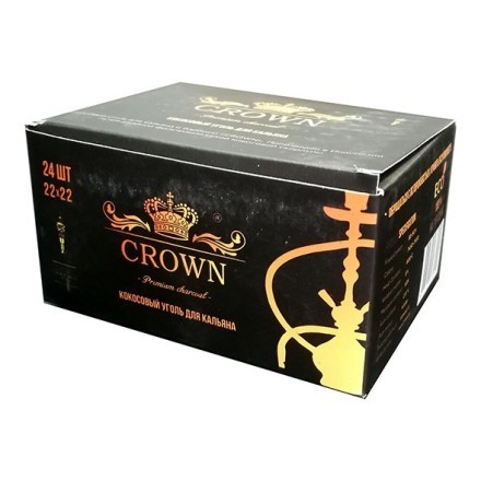 Уголь Crown (22 мм, 24 кубика) купить в Тольятти