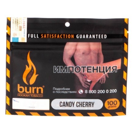 Табак Burn - Candy Cherry (Вишневая Конфета, 100 грамм) купить в Тольятти