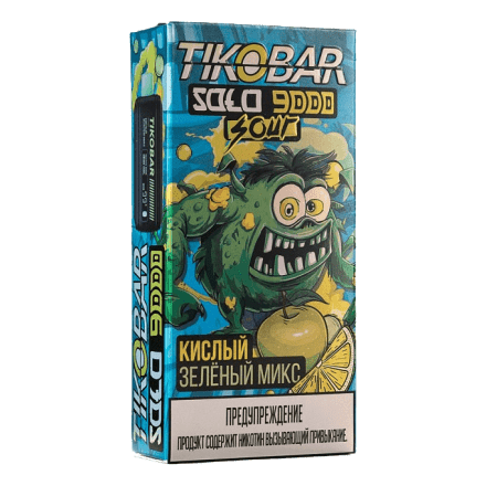 TIKOBAR Solo - Кислый Зелёный Микс (Sour Green Soda, 9000 затяжек) купить в Тольятти