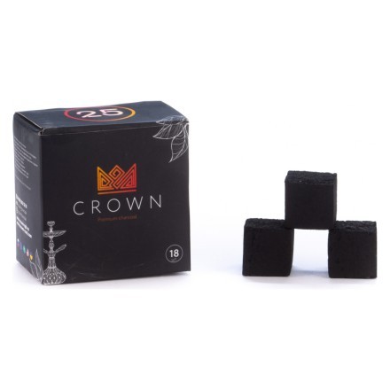 Уголь Crown (25 мм, 18 кубиков) купить в Тольятти