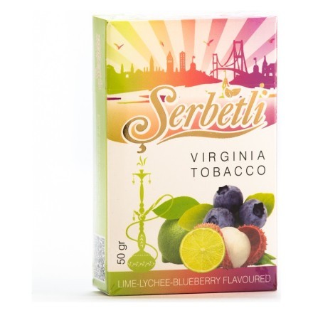 Табак Serbetli - Lime Lychee Blueberry (Личи Голубика Лайм, 50 грамм, Акциз) купить в Тольятти