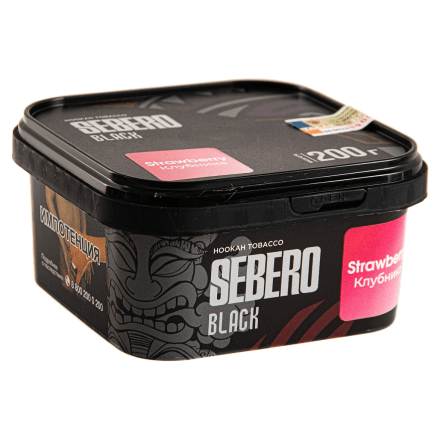 Табак Sebero Black - Strawberry (Клубника, 200 грамм) купить в Тольятти
