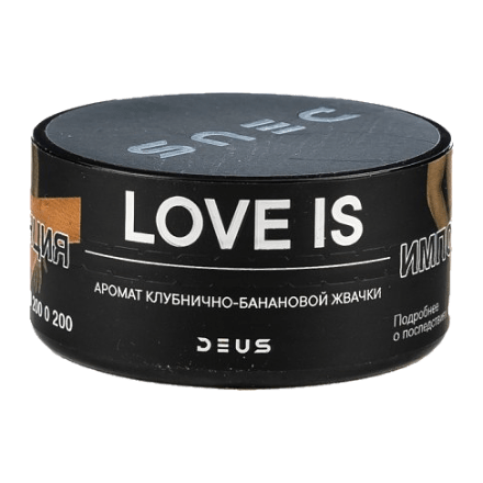 Табак Deus - Love Is (Клубнично-Банановая Жвачка, 30 грамм) купить в Тольятти