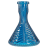 Колба Vessel Glass - Ёлка Кристалл (Синяя) купить в Тольятти