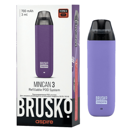 Электронная сигарета Brusko - Minican 3 (700 mAh, Светло-Фиолетовый) купить в Тольятти