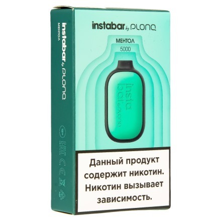 PLONQ INSTABAR - Ментол (5000 затяжек) купить в Тольятти