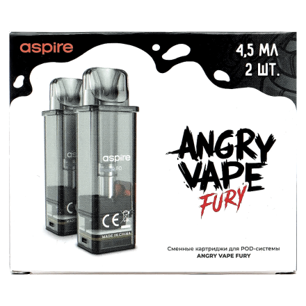Сменный картридж Brusko - Angry Vape Fury (0.8 Ом, 4.5 мл, 2 шт.) купить в Тольятти