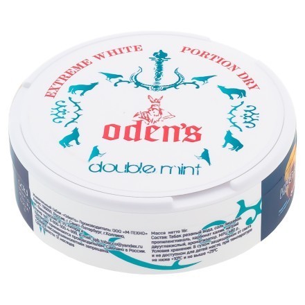 Табак жевательный ODENS - Double Mint Extreme White Dry (16 грамм) купить в Тольятти