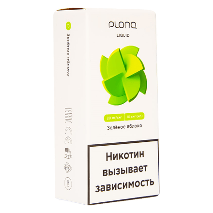 Жидкость PLONQ - Зелёное Яблоко (10 мл, 2 мг) купить в Тольятти