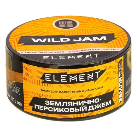 Табак Element Земля - Wild Jam NEW (Землянично-Персиковый Джем, 25 грамм) купить в Тольятти