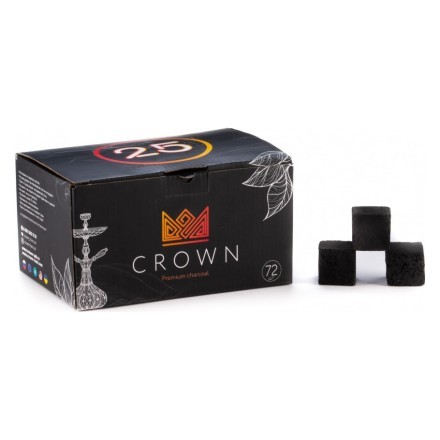 Уголь Crown (25 мм, 72 кубика) купить в Тольятти