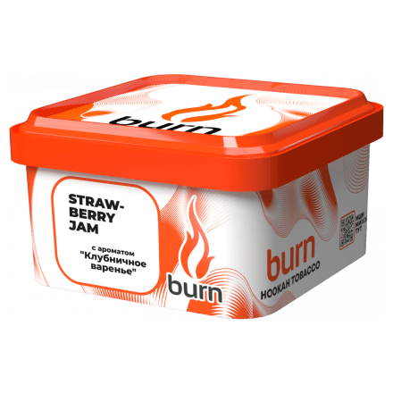 Табак Burn - Strawberry Jam (Клубничное Варенье, 200 грамм) купить в Тольятти
