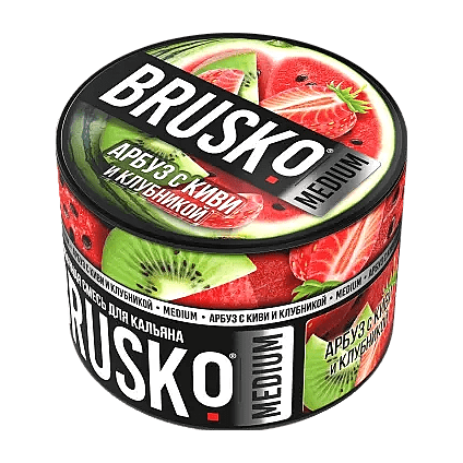 Смесь Brusko Medium - Арбуз с Киви и Клубникой (50 грамм) купить в Тольятти
