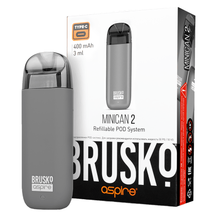 Электронная сигарета Brusko - Minican 2 (400 mAh, Серый) купить в Тольятти