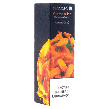Жидкость SOAK L - Carrot Juice (Морковный Фреш, 10 мл, 2 мг) купить в Тольятти