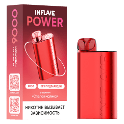 INFLAVE POWER - Спелая Малина (9000 затяжек)