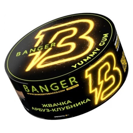 Табак Banger - Yummy Gum (Жвачка, Арбуз, Клубника, 100 грамм) купить в Тольятти
