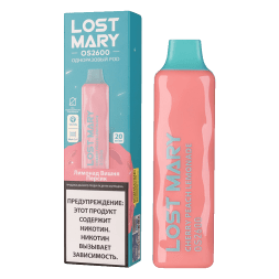 LOST MARY OS - Лимонад Вишня Персик (Cherry Peach Lemonade, 2600 затяжек)