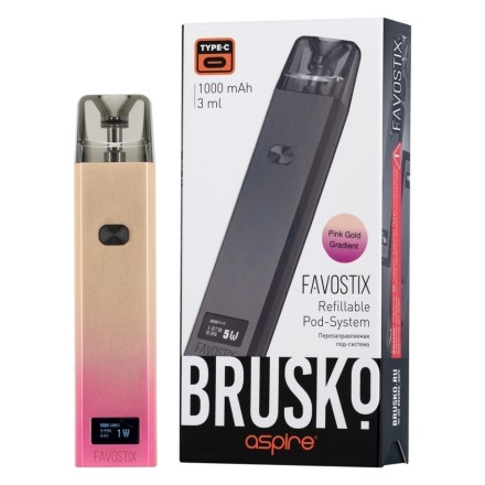 Электронная сигарета Brusko - Favostix (Розово-Золотой Градиент) купить в Тольятти