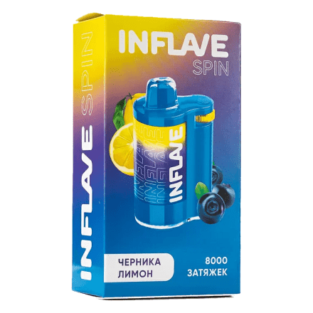 INFLAVE SPIN - Черника Лимон (8000 затяжек) купить в Тольятти