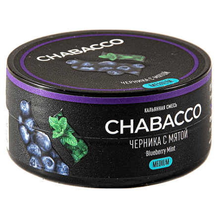 Смесь Chabacco MEDIUM - Blueberry Mint (Черника с Мятой, 25 грамм) купить в Тольятти