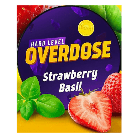 Табак Overdose - Strawberry Basil (Клубника-Базилик, 200 грамм) купить в Тольятти