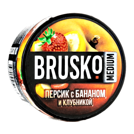 Смесь Brusko Medium - Персик с Бананом и Клубникой (250 грамм) купить в Тольятти