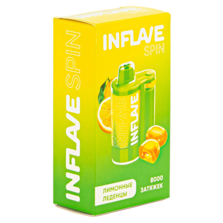 INFLAVE SPIN - Лимонные Леденцы (8000 затяжек) купить в Тольятти