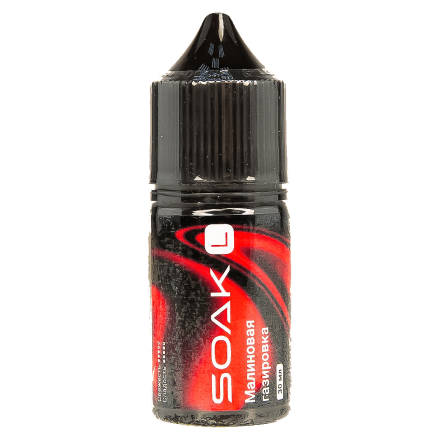 Жидкость SOAK L30 - Raspberry Soda (Малиновая Газировка, 30 мл, 2 мг) купить в Тольятти