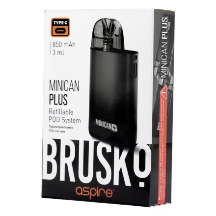 Электронная сигарета Brusko - Minican Plus (850 mAh, Черно-Серый Градиент) купить в Тольятти