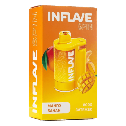 INFLAVE SPIN - Манго Банан (8000 затяжек) купить в Тольятти
