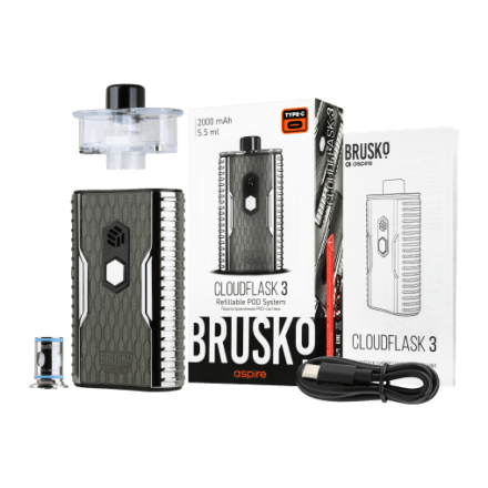 Электронная сигарета Brusko - Cloudflask 3 (Коричневый Металлик) купить в Тольятти