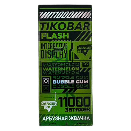 TIKOBAR FLASH - Арбузная Жвачка (Watermelon Bubble Gum, 11000 затяжек) купить в Тольятти