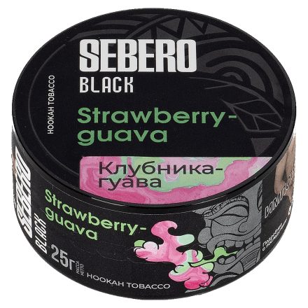 Табак Sebero Black - Strawberry Guava (Клубника и Гуава, 25 грамм) купить в Тольятти