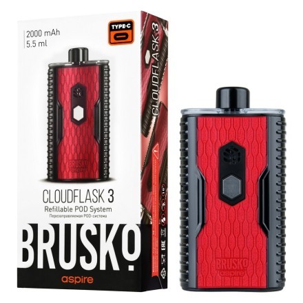 Электронная сигарета Brusko - Cloudflask 3 (Черно-Красный) купить в Тольятти