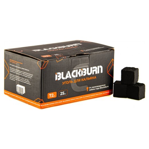 Уголь BlackBurn (25 мм, 72 кубика) — 