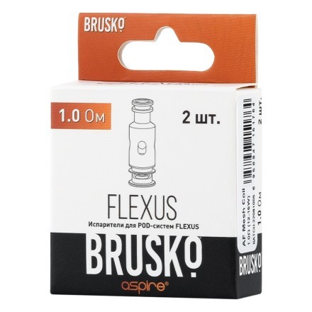 Испарители для Brusko Flexus (AF Mesh Coil, 1 Ом, 2 шт.) купить в Тольятти