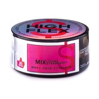 Табак High Flex - Mix Lychee Strawberry (Микс Личи Клубника, 20 грамм) купить в Тольятти