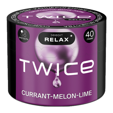 Табак Twice - Currant-Melon-Lime (Смородина, Дыня, Лайм, 40 грамм) купить в Тольятти