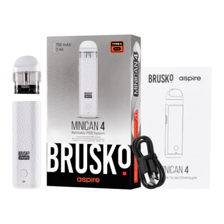 Электронная сигарета Brusko - Minican 4 (Белый) купить в Тольятти