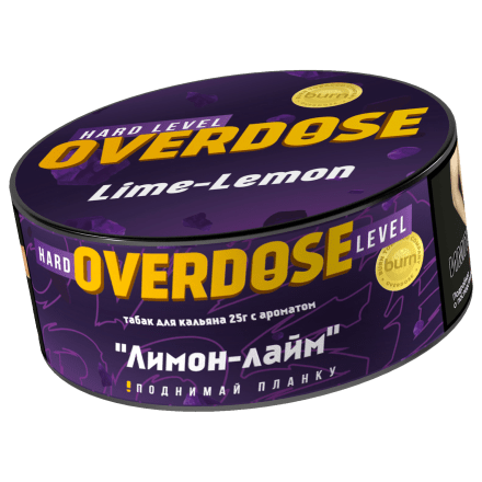 Табак Overdose - Lime-Lemon (Лимон и Лайм, 25 грамм) купить в Тольятти