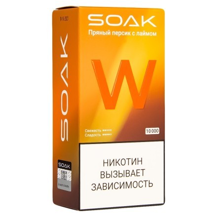SOAK W - Пряный Персик с Лаймом (10000 затяжек) купить в Тольятти