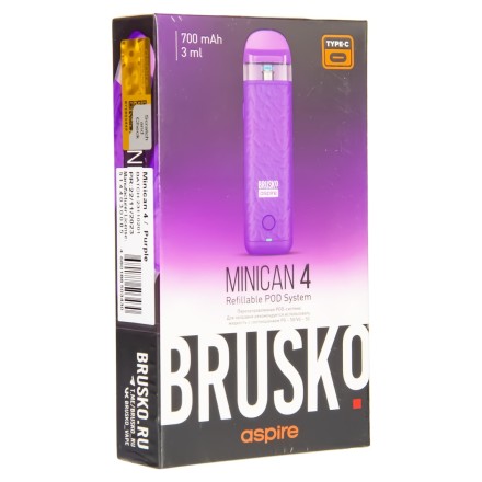 Электронная сигарета Brusko - Minican 4 (Фиолетовый) купить в Тольятти